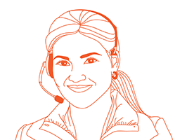 Drawing of interpreter with headset
